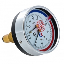 Термоманометр  РОСМА ТМТБ-31Т.1(0-150С)(0-1,6MPa)G1/2.2,5 Ду корп. 80 мм, L гильзы=46мм, осев.