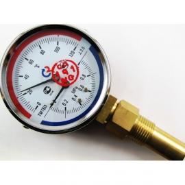 Термоманометр  РОСМА ТМТБ-41Р.3( 0-150С), 0-1,6МРа,L=100 мм, кл. 2.5рад.
