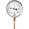 Термометр биметаллический  РОСМА БТ-52.211 (0-100С) G1/2. 1,5 Ду корп.100 мм, L гильзы-64мм, радиал.