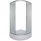 Душевой уголок SILVER полукруглый /900х900/ SHG, закал. мат. стекло, серебристый профиль