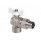 Кран шаровой VALTEC BASE с полусгоном 1/2" вн.-нар. угловой белая рукоятка