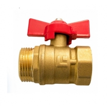 Кран шаровой 11Б27п1 ду 25 Ру 16  вн/нар, желтые