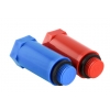 Комплект длинных п/п пробок с резьбой 1/2" (красная + синяя) VALTEC