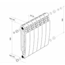 Радиатор алюминиевый Royal Thermo BiLiner Alum 500