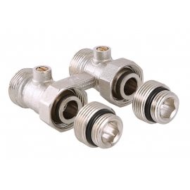 Узел VALTEC, д/нижнего подключения радиатора (комплект) 1/2"х3/4 евроконус VT.345K.N.E04