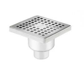 Трап D-50 вертикальный, нерегулир., сухой решетка нерж. 150*150 NOVA (5036)