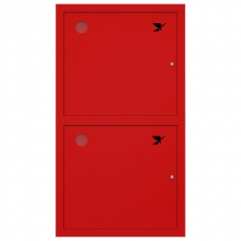 Шкаф пожарный ШПК-Пульс-320-21 ВЗК (для двух рукавов, встраиваемый, закрытый, красный, правый 540х1300х230)
