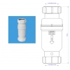 Клапан сливной Mc Alpine самозакрыв. ("сухой" сифон) 1.1/2"(40) х 40  MRNRV40(С)-PB