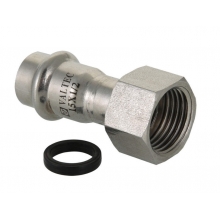 Соединитель с накидной гайкой  нерж. сталь 18х3/4" VALTEC