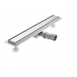 Трап линейный из нерж. стали D-50 (сух+ гидрозатвор) 70 мм х 600 мм TIM