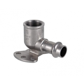 Водорозетка проходная нерж. сталь 15х1/2" VALTEC