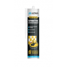 Герметик Ultima S силиконовый санитарный белый,280мл (1 кор-12шт)