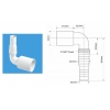 Адаптер Mc Alpine д/подкл. слива быт.техники d = 32, под углом 90°, MRWMF90-32
