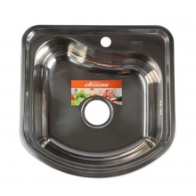 Мойка Accoona врезная 490х480х165 мм, толщ.0,6мм, глянец, AB4849