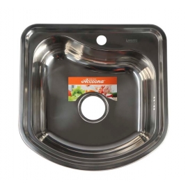 Мойка Accoona врезная 490х480х165 мм, толщ.0,6мм, глянец, AB4849