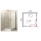 Душевой уголок BelBagno, UNO-195-A-2-100-C-Cr