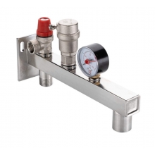 Группа безопасности из нержавеющей стали консольная VALTEC, VT.495.SS.03