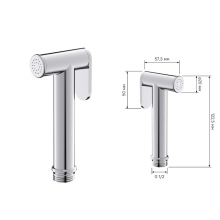 Лейка гигиеническая IDDIS, 020SB0Gi20, хром