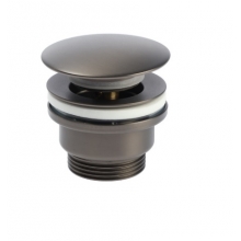 Клапан донный Accona A482ST, кнопка, б/перелива, оружейная сталь