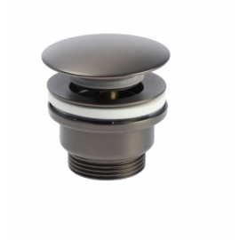 Клапан донный Accona A482ST, кнопка, б/перелива, оружейная сталь