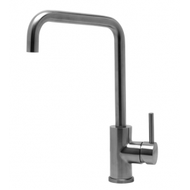 Смеситель д/кухни Lemark "Эксперт", карт.35мм, с поворотным изливом, нерж.сталь, LM5077S