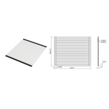 Ролл-мат, нерж. сталь, сатин, 349*430, Kitchen Line, IDDIS, ROL35SRi59