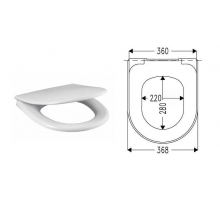 Сиденье д/унитаза ROCA  ACCESS (микролифт, быстросъем, дюропласт, белый) ZRU9307772