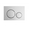 Клавиша смыва BETA, CS17MWT+C, матовый белый + хром кольцо, круг, тонкая