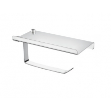 Бумагодержатель Accoona A205, с полкой, нерж.сталь