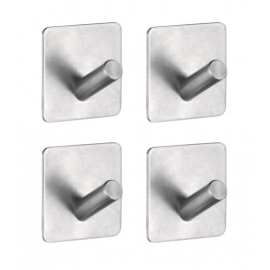 Крючок Accoona A171-4, нерж.сталь, одинарный, самокл. 4 шт. в комплекте