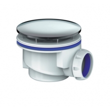 Сифон д/поддона Unicorn G411H,  Д-90, c хромированным выпуском без отвода