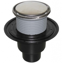 Трап HL D-50/75/110 вертикальный, с круглой решеткой 110мм, HL310NR