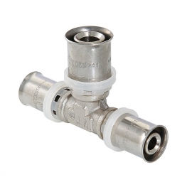 Тройник пресс VALTEC 26х26х20 (мет.пл.) VTm.231.N.262620