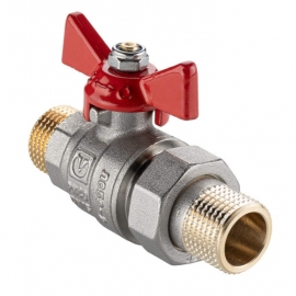 Кран шаровой VALTEC BASE-ГОСТ американка 1/2", НР-НР, бабочка, VT.226S.N.04